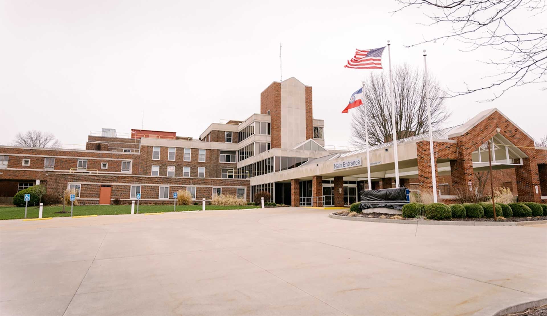 n late March, Noble Health announced it was suspending all services at two of its Missouri Hospitals­­ — Audrain Community Hospital (above) and Callaway Community Hospital 30 miles away. (Joe Martinez for KHN)