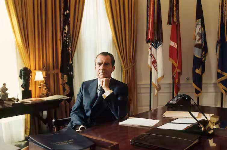 he actions of U.S. President Richard Nixon prompted numerous federal presidential record-keeping laws after the Watergate scandal. Don Carl Steffen/Gamma-Rapho via Getty Images