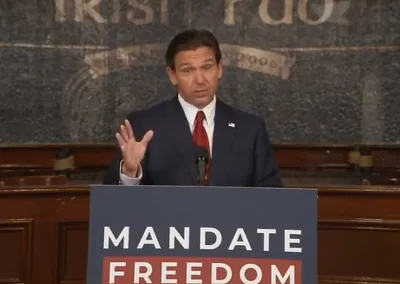 Desantis Urges People to Defy Any Future COVID Public-Health Guidance