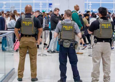 ICE’s Paid Patriots Guarding Airport Exits