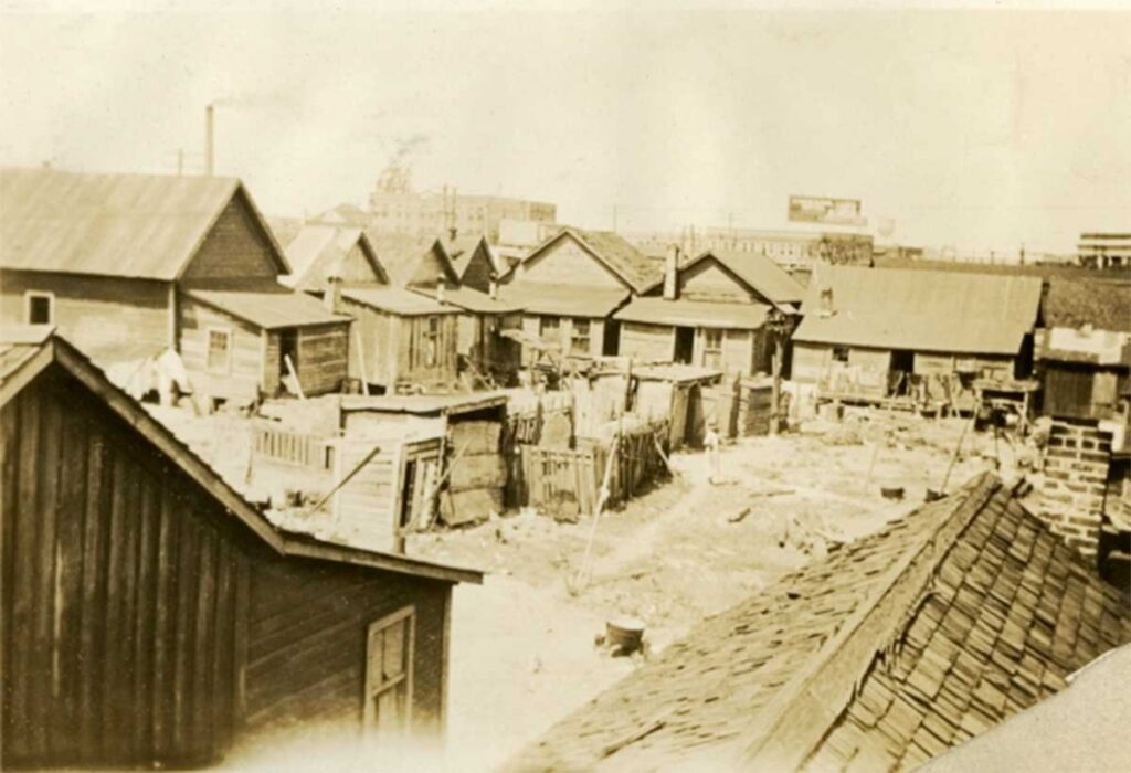 African American homes in Tampa, 1927, during the Jim Crow era. (Photo via State Library and Archives of Florida)