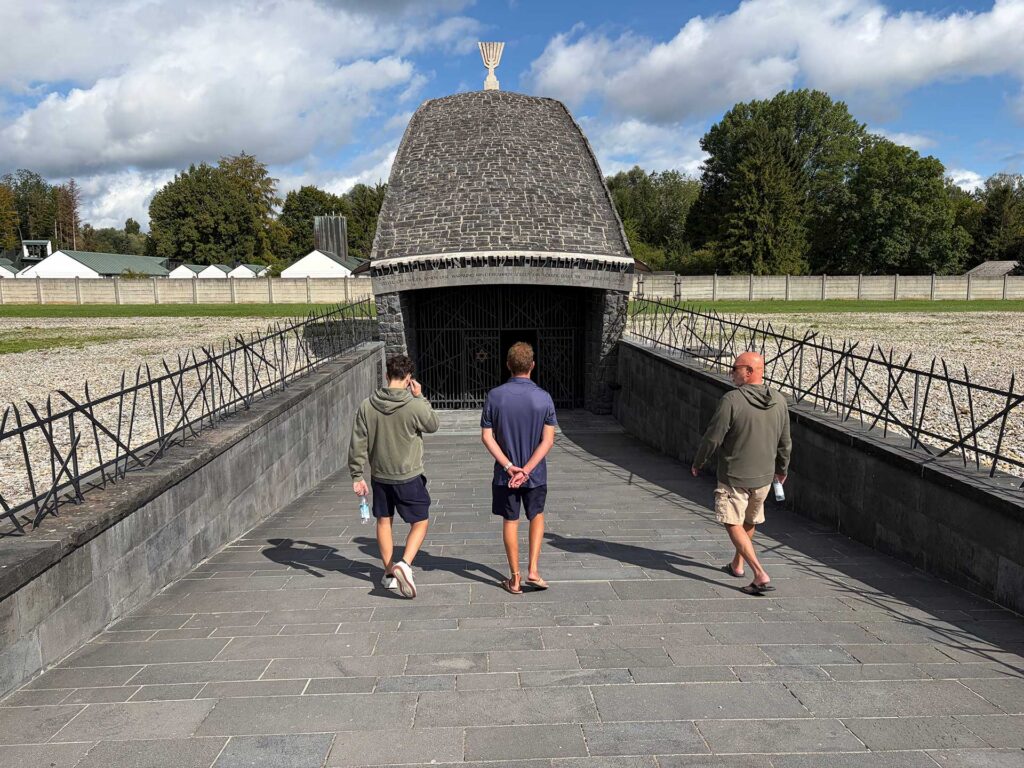 The Jewish Memorial designed by architect Hermann Zwi Guttmann